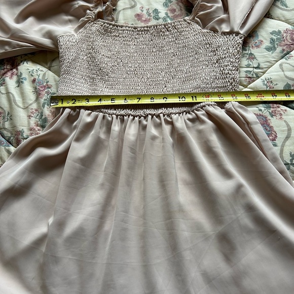 Elegant Blush Midi Dress - Picture 9 of 14